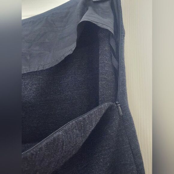 The Territiry Ahead 12 Charkcoal 100% WOOL Zipper Women's Maxi Classic Skirt - Picture 3 of 5